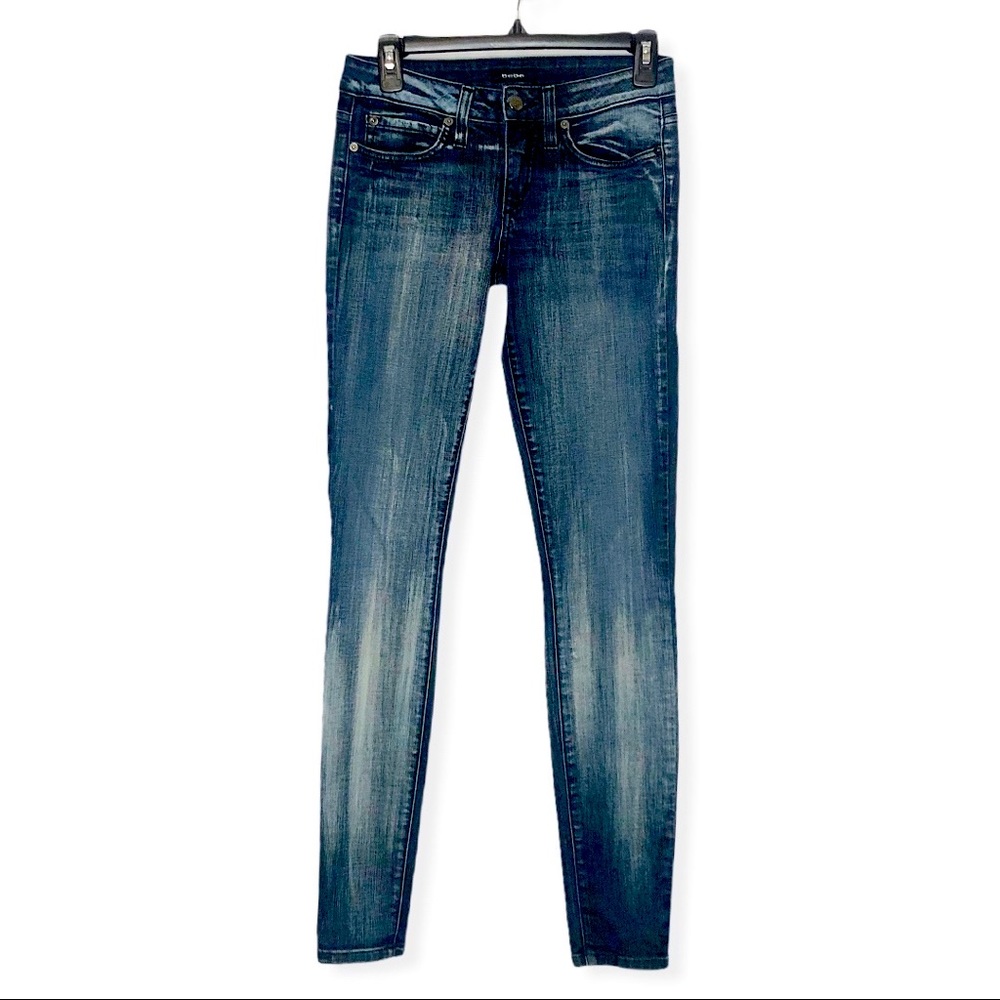 bebe Streaky Icon Skinny Jeans
